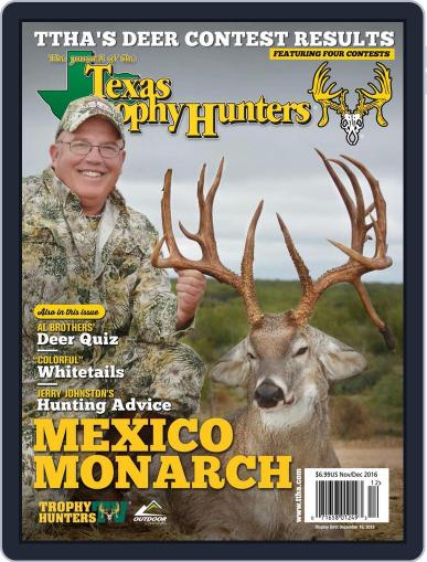 The Journal of the Texas Trophy Hunters November 1st, 2016 Digital Back Issue Cover