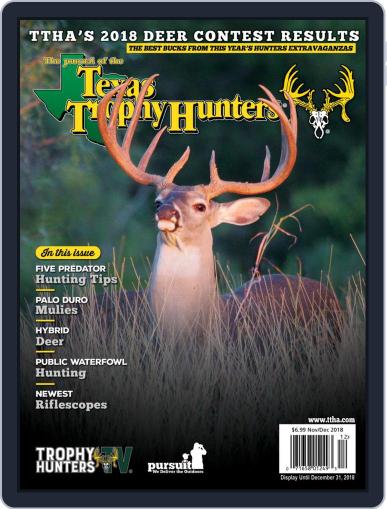 The Journal of the Texas Trophy Hunters November 1st, 2018 Digital Back Issue Cover