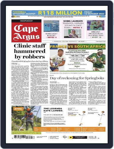 Cape Argus October 13th, 2023 Digital Back Issue Cover