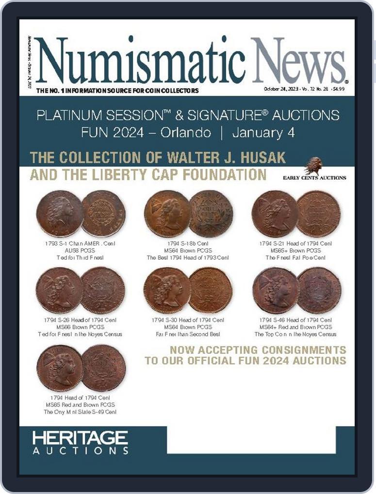 Numismatic News (Digital) Subscription                    October 24th, 2023 Issue