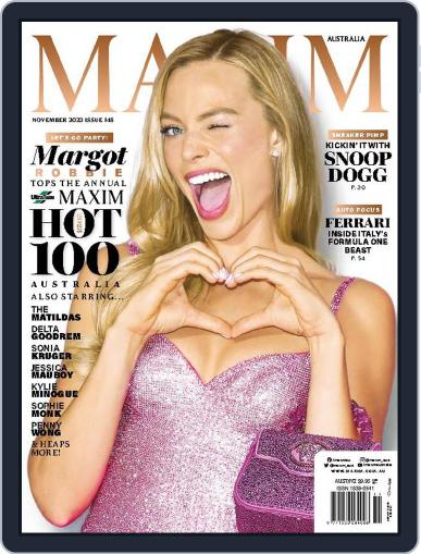 Maxim Australia November 1st, 2023 Digital Back Issue Cover