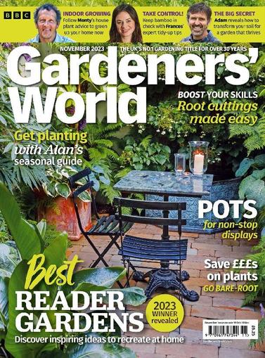 BBC Gardeners' World November 1st, 2023 Digital Back Issue Cover