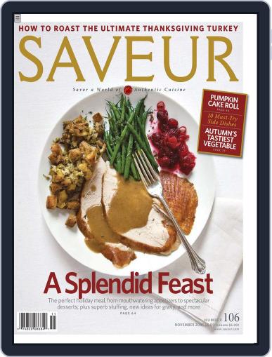 Saveur October 13th, 2007 Digital Back Issue Cover