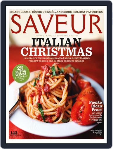 Saveur November 12th, 2011 Digital Back Issue Cover