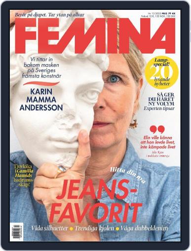 Femina Sweden October 16th, 2023 Digital Back Issue Cover