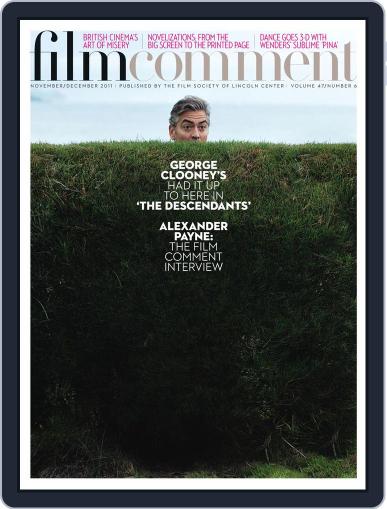 Film Comment November 8th, 2011 Digital Back Issue Cover