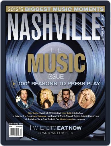 Nashville Lifestyles December 1st, 2012 Digital Back Issue Cover