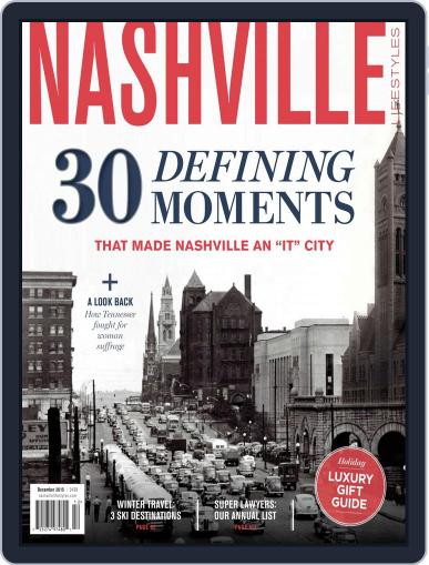 Nashville Lifestyles December 1st, 2015 Digital Back Issue Cover