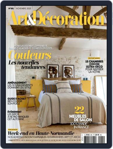 Art & Décoration November 1st, 2023 Digital Back Issue Cover