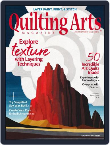 Quilting Arts August 1st, 2018 Digital Back Issue Cover