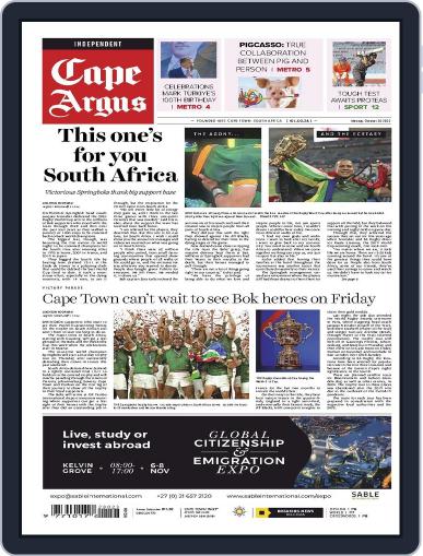 Cape Argus October 30th, 2023 Digital Back Issue Cover