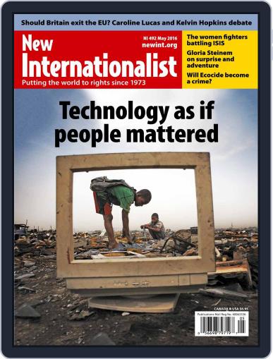 New Internationalist April 15th, 2016 Digital Back Issue Cover