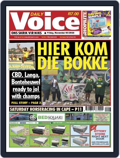 Daily Voice November 3rd, 2023 Digital Back Issue Cover
