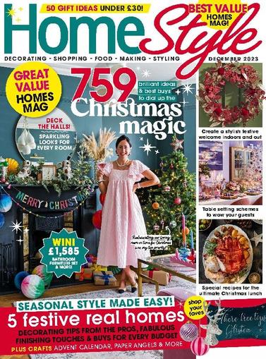 HomeStyle United Kingdom December 1st, 2023 Digital Back Issue Cover