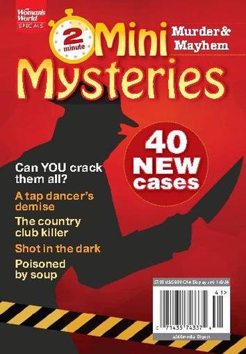 Mini Mysteries - Murder & Mayhem: 40 New Cases October 6th, 2023 Digital Back Issue Cover