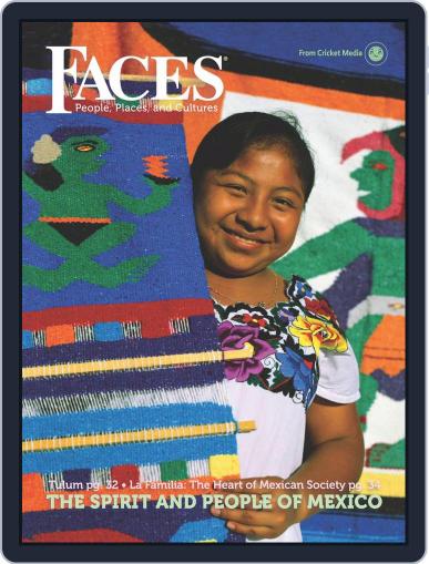 Faces People, Places, and World Culture for Kids and Children March 1st, 2017 Digital Back Issue Cover
