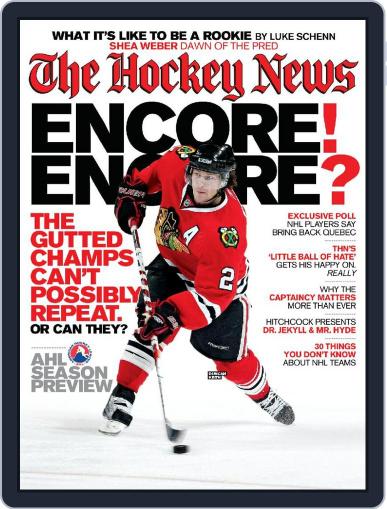 The Hockey News October 11th, 2010 Digital Back Issue Cover