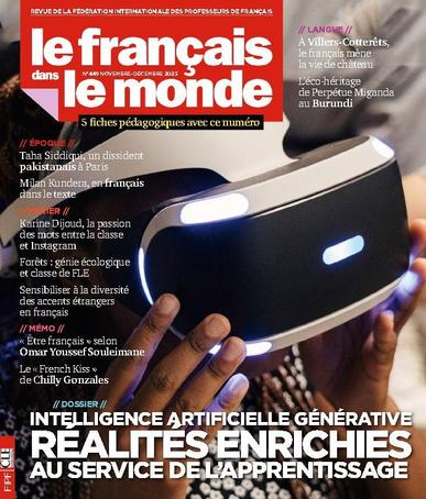 Le Français Dans Le Monde November 1st, 2023 Digital Back Issue Cover
