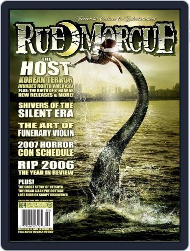 RUE MORGUE January 1st, 2007 Digital Back Issue Cover
