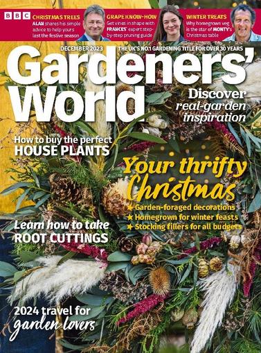 BBC Gardeners' World December 1st, 2023 Digital Back Issue Cover