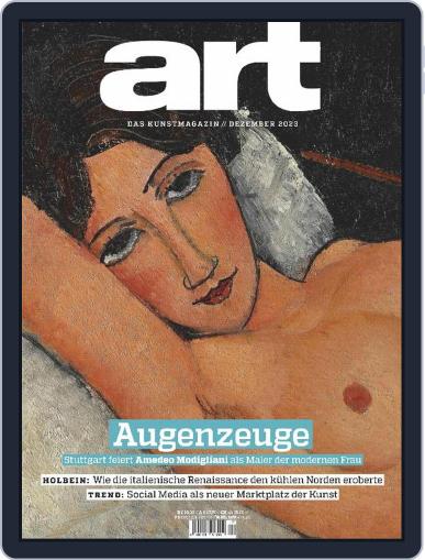 art Magazin December 1st, 2023 Digital Back Issue Cover