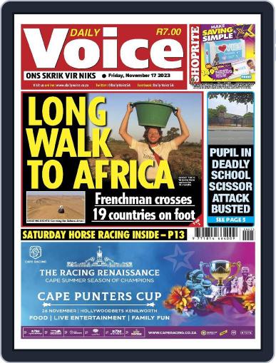 Daily Voice November 17th, 2023 Digital Back Issue Cover