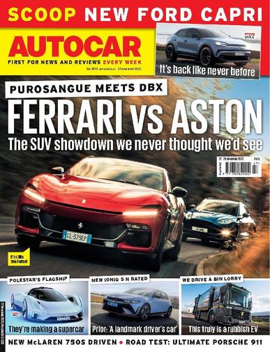 Autocar November 22nd, 2023 Digital Back Issue Cover