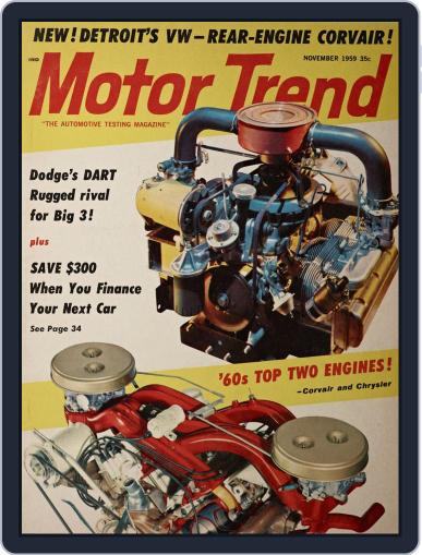 MotorTrend November 1st, 1959 Digital Back Issue Cover