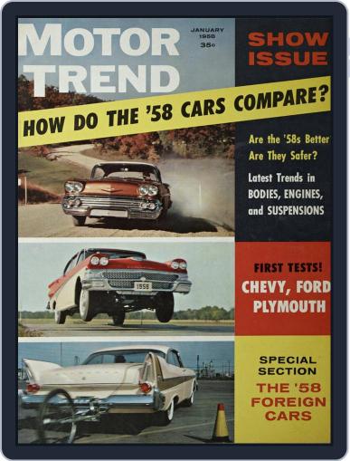 MotorTrend January 1st, 1958 Digital Back Issue Cover