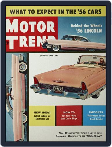MotorTrend October 1st, 1955 Digital Back Issue Cover