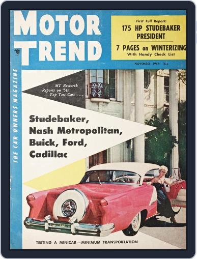 MotorTrend November 1st, 1954 Digital Back Issue Cover