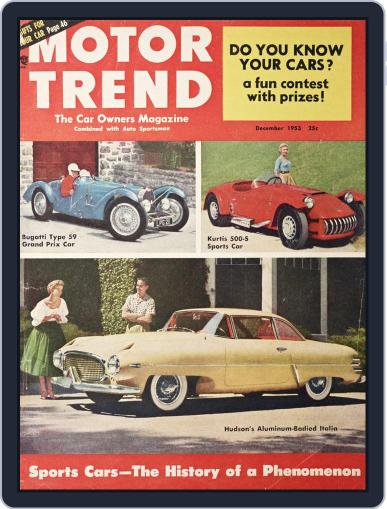 MotorTrend December 1st, 1953 Digital Back Issue Cover