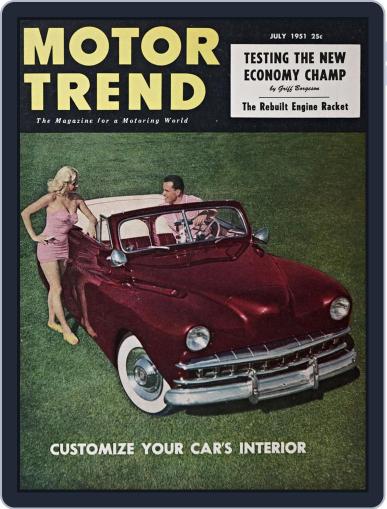 MotorTrend July 1st, 1951 Digital Back Issue Cover