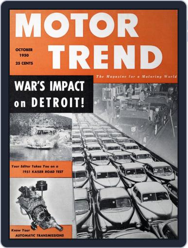MotorTrend October 1st, 1950 Digital Back Issue Cover
