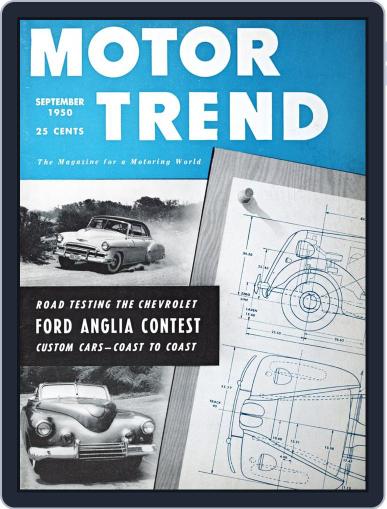 MotorTrend September 1st, 1950 Digital Back Issue Cover