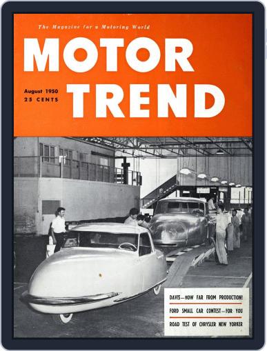MotorTrend August 1st, 1950 Digital Back Issue Cover