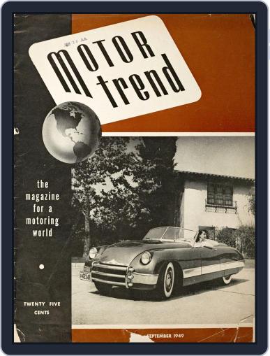 MotorTrend September 1st, 1949 Digital Back Issue Cover