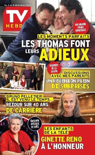 Tv Hebdo December 2nd, 2023 Digital Back Issue Cover