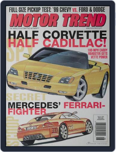 MotorTrend August 1st, 1998 Digital Back Issue Cover
