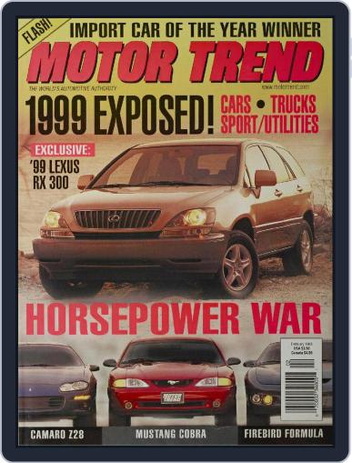 MotorTrend February 1st, 1998 Digital Back Issue Cover