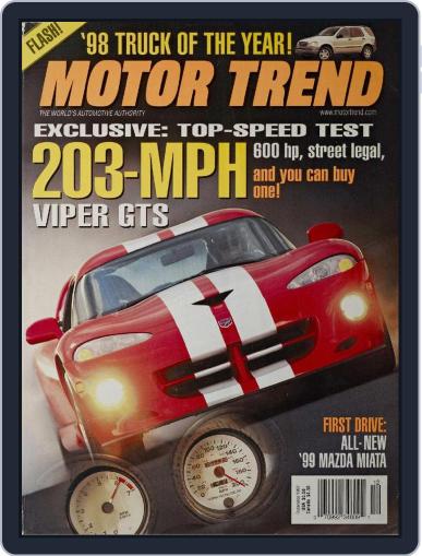 MotorTrend December 1st, 1997 Digital Back Issue Cover
