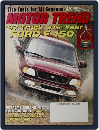 MotorTrend December 1st, 1996 Digital Back Issue Cover