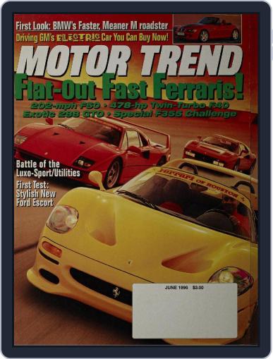 MotorTrend June 1st, 1996 Digital Back Issue Cover