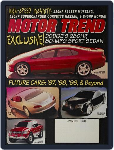 MotorTrend April 1st, 1996 Digital Back Issue Cover