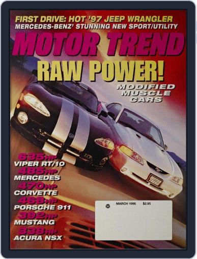 MotorTrend March 1st, 1996 Digital Back Issue Cover