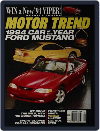 MotorTrend January 1st, 1994 Digital Back Issue Cover