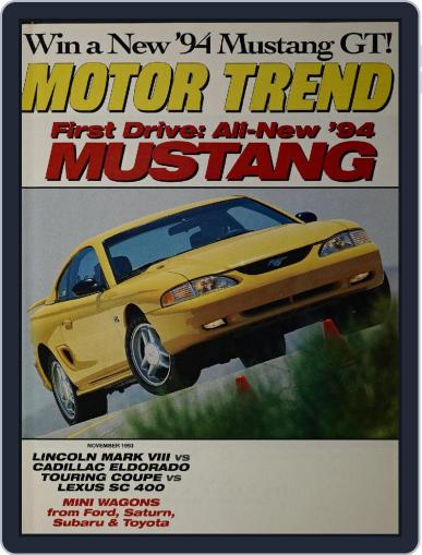 MotorTrend November 1st, 1993 Digital Back Issue Cover