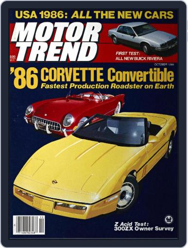 MotorTrend October 1st, 1985 Digital Back Issue Cover