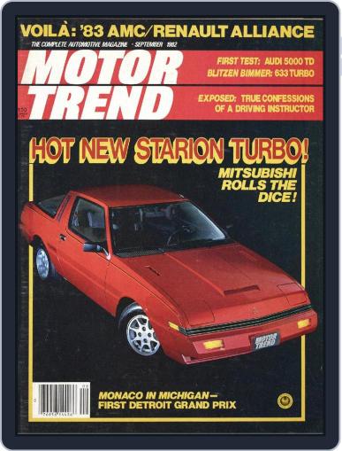 MotorTrend September 1st, 1982 Digital Back Issue Cover