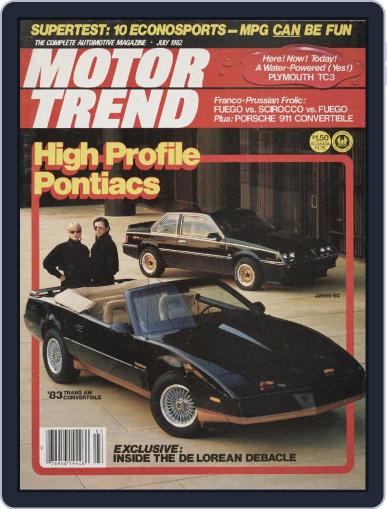 MotorTrend July 1st, 1982 Digital Back Issue Cover